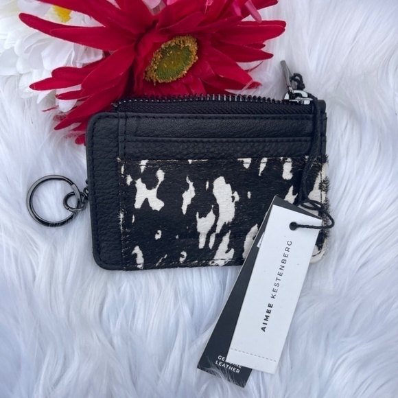 NWT Aimee Kestenberg Alia Slim Calf Hair ID Key Card Wallet - Picture 6 of 6